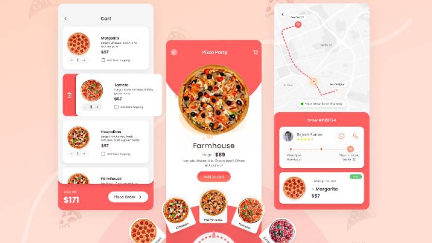 Pizza Delivery App Figma Mobile Template