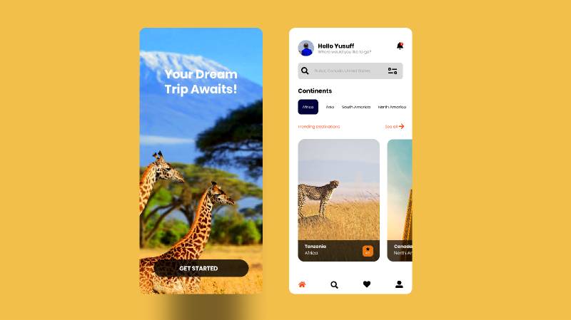 Places Travel Figma Mobile Template