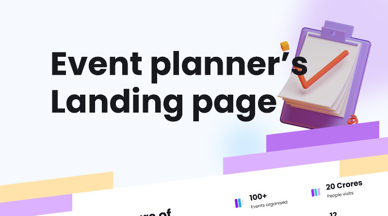 Planable - Event planning landing page figmatemplate