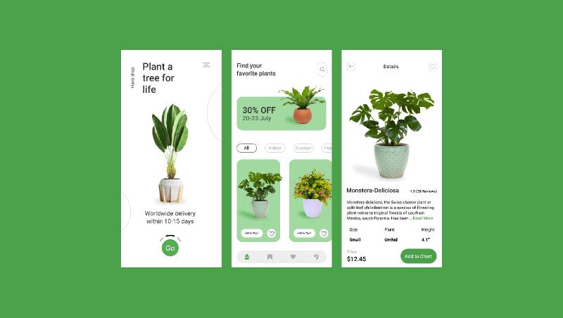 Plant App Figma Mobile Template