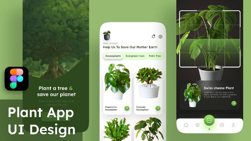 Plant App UI Design Figma Template