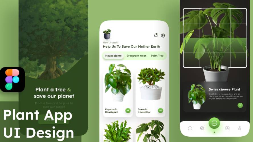 Plant App UI Design Figma Template