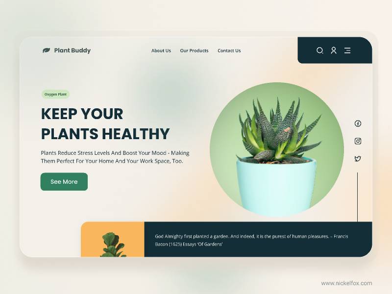 Plant Buddy Landing Page Figma Template