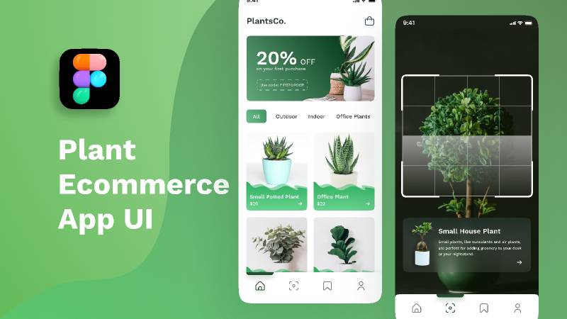 Plant Ecommerce App UI Figma Template