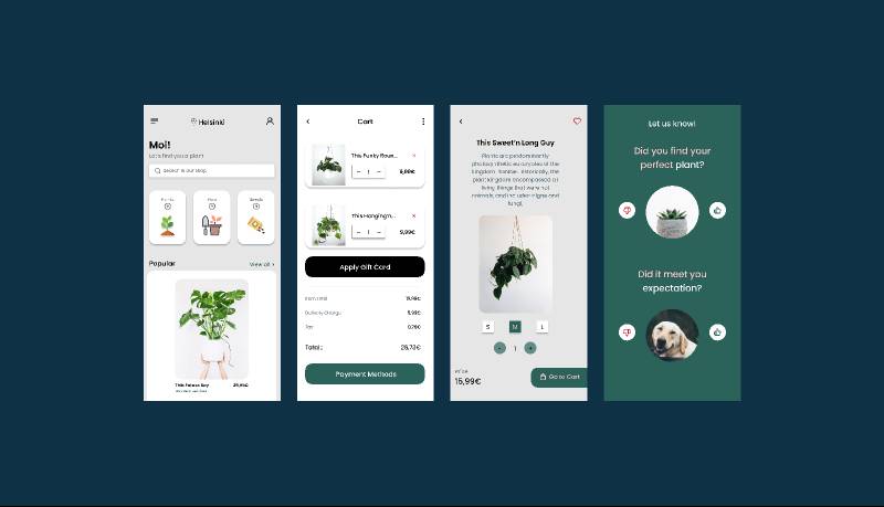 Plant Shop UI Figma Mobile Template