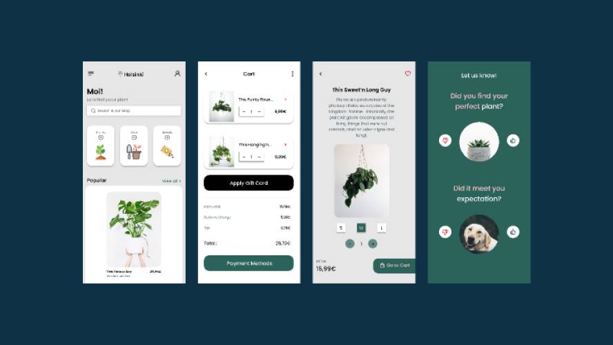 Plant Shop UI Figma Mobile Template