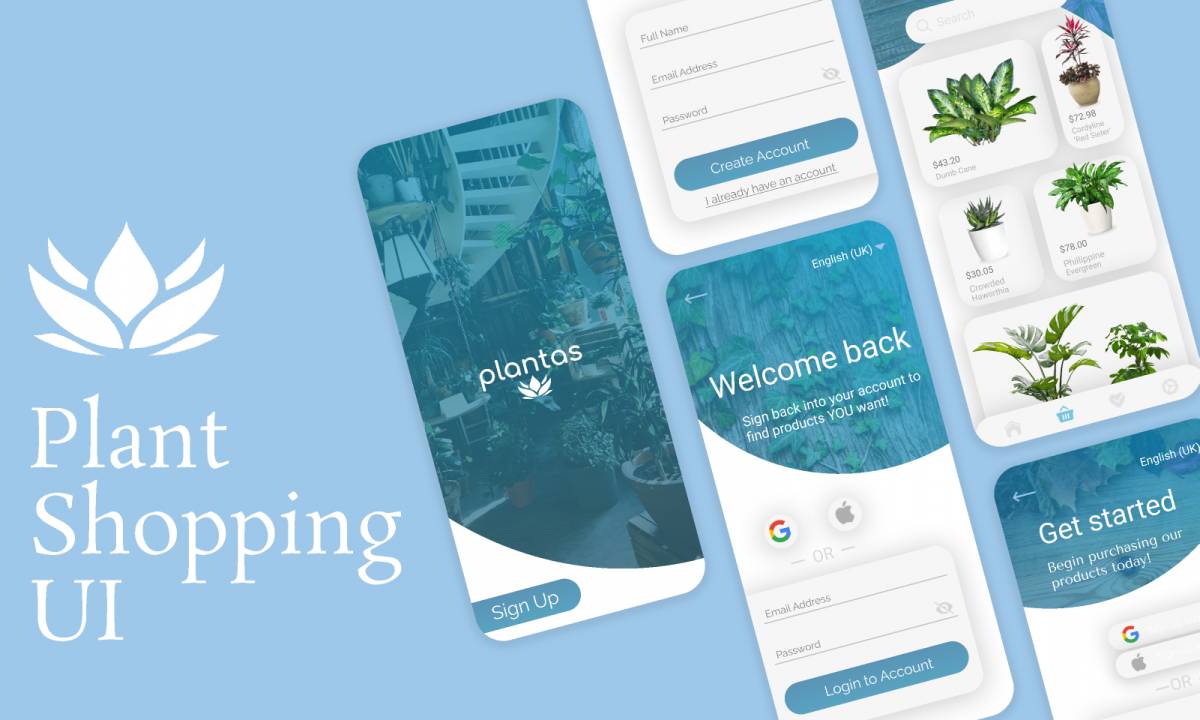 Plant Shopping UI Figma Template