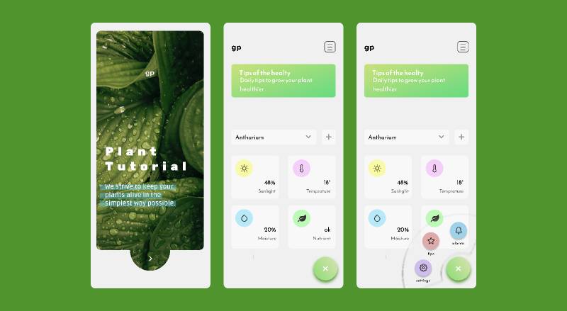 Plant Tutorial Figma Mobile App