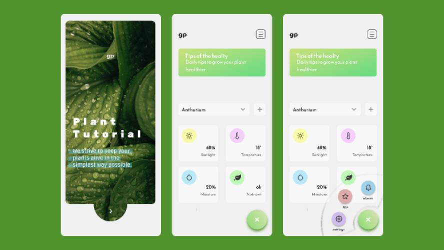 Plant Tutorial Figma Mobile App
