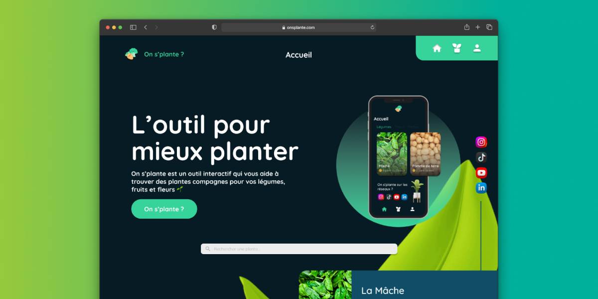 Plante Website App Concept Figma Template