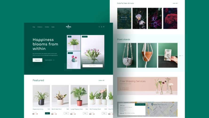 Plantify - Plant Shop Landing Page Figma Website Ui Kit
