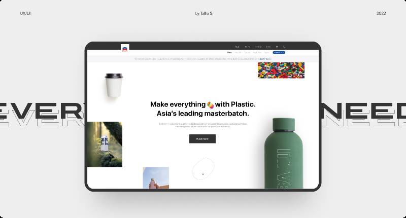 Plastic Company Website Figma Template
