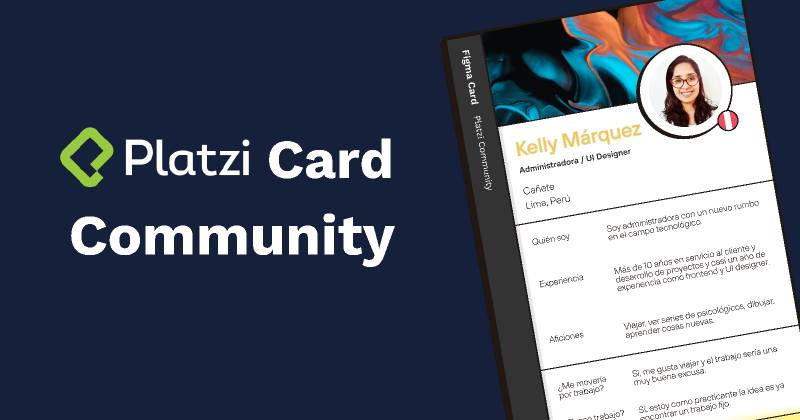 Platzi Card Community Figma