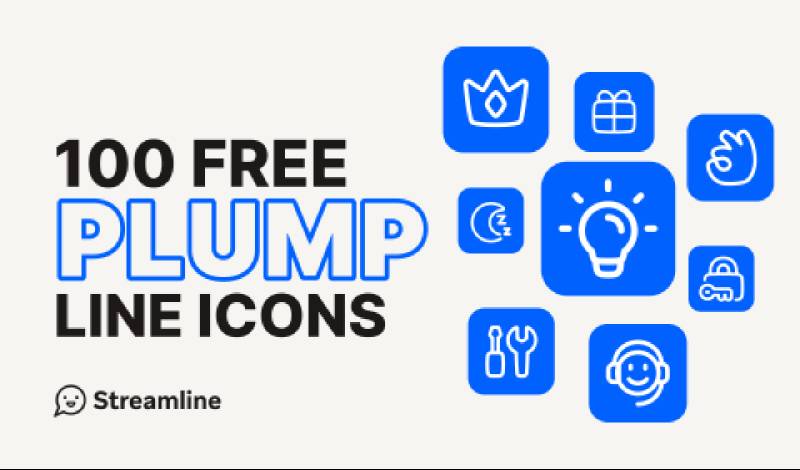 Plump Line Icons Set Figma Free Download