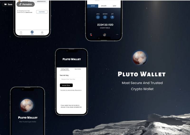 Pluto Crypto Wallet Figma Website Template