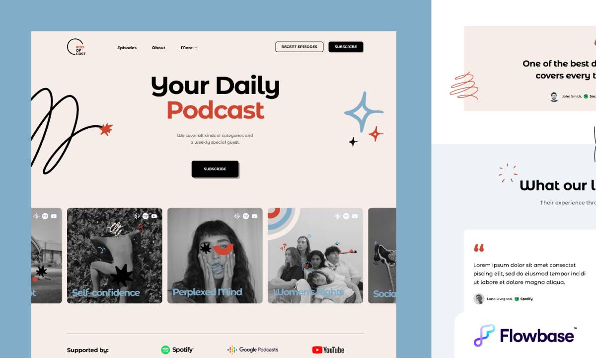 Podcast Figma Template