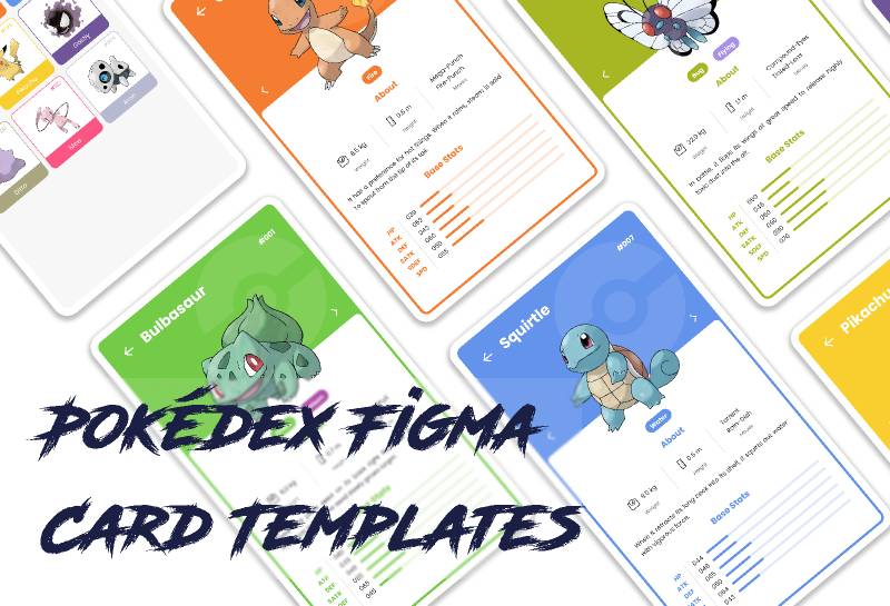 Pokédex Figma Card Templates