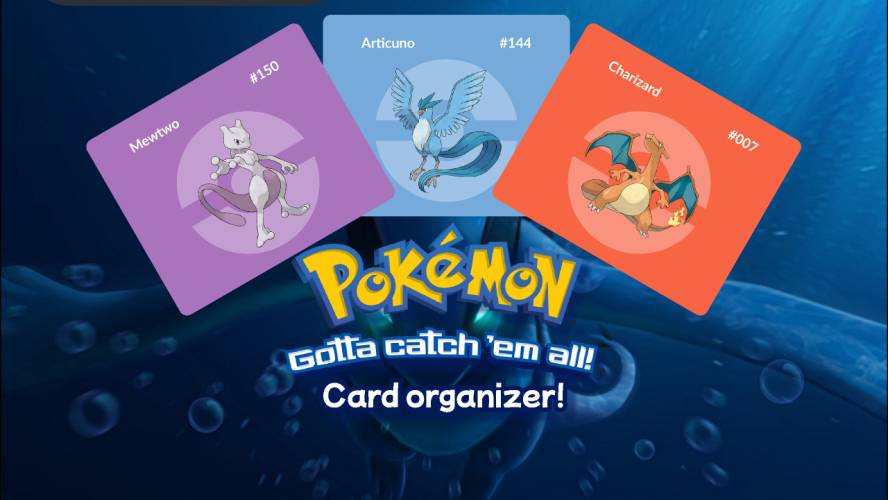 Pokémon cards Organizer Figma