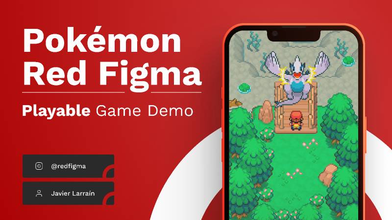 Pokemon Redfigma Figma Game Ui Kit