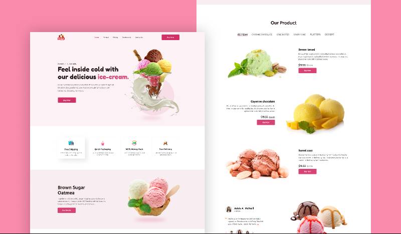 Polar Fruit Figma Website Template