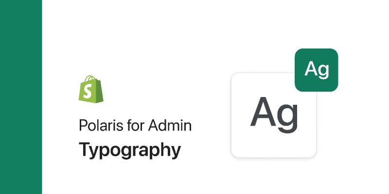Polaris for Admin: Typography figma