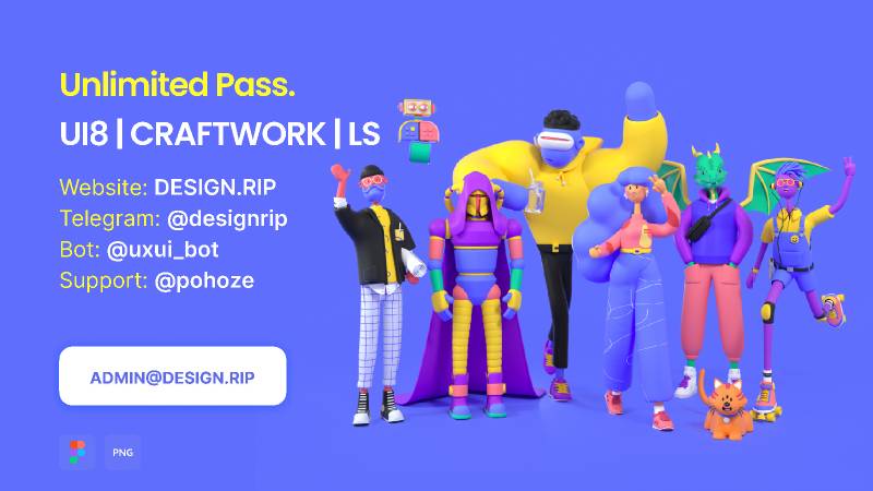 PolyWork 3D Character Figma Template