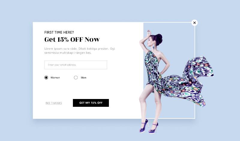 Pop-Up Overlay Subscribe Figma Template