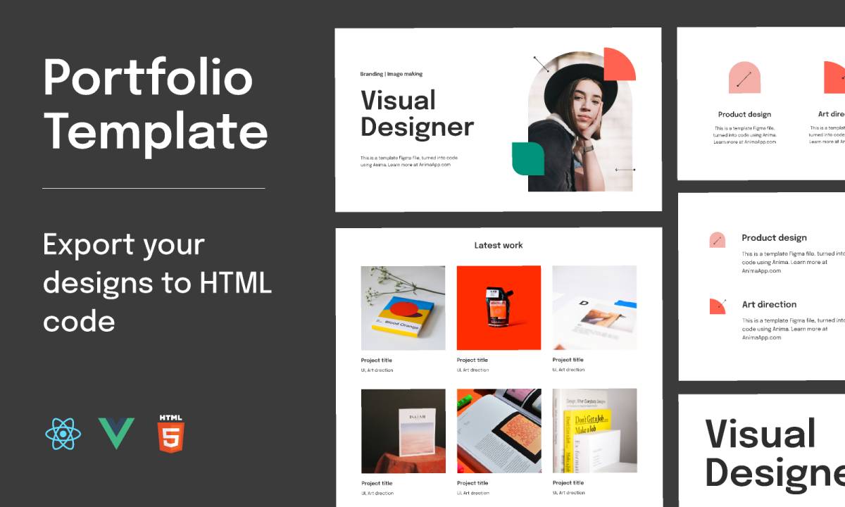 Portfolio figma template free download