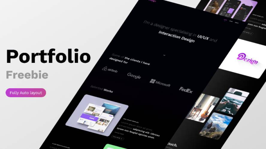 Portfolio Figma Website Template