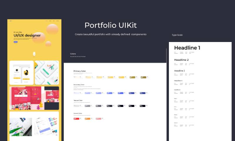 Portfolio UI Kit Figma Template