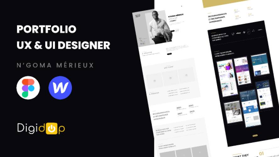 Portfolio UX & UI Designer Figma Website Template