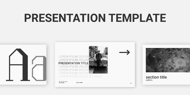 Presentation/A minimalistic presentation template for personal or professional use.