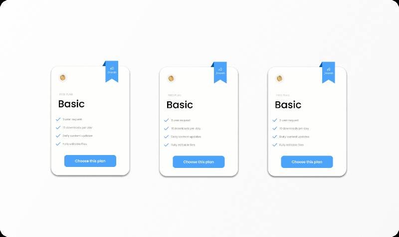 Pricing Cards - Free Figma UI Material