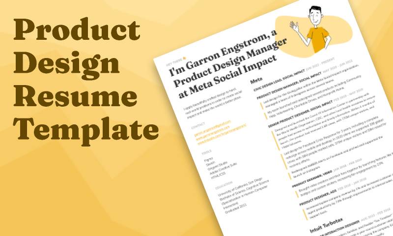 Product Design Resume Figma Template