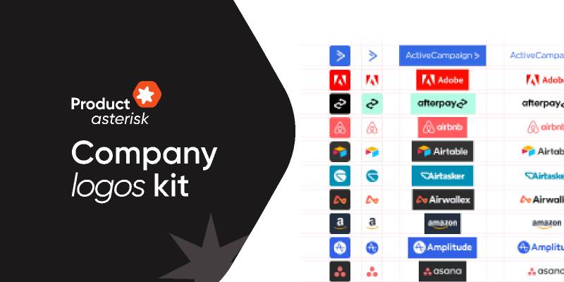 Productasterisk company logos Kit Figma Template