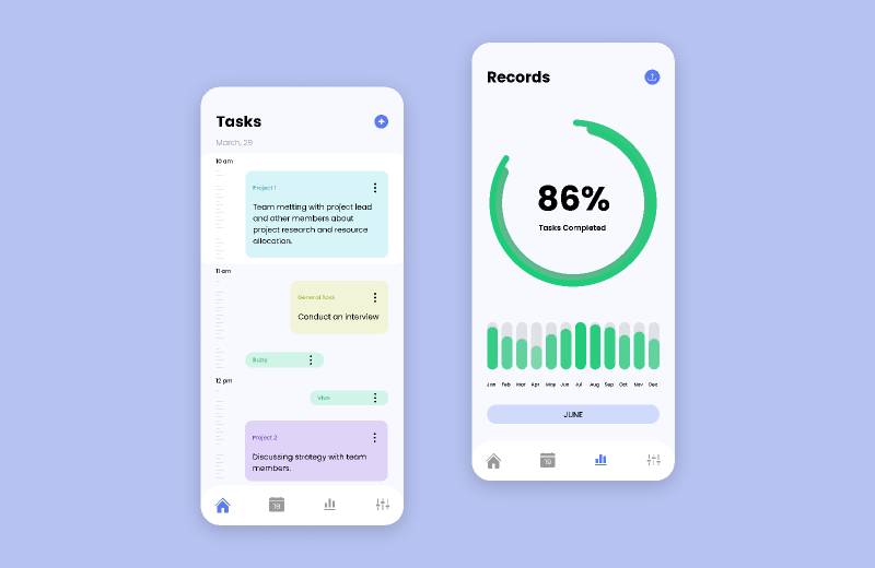 Productivity App Concept Figma Template