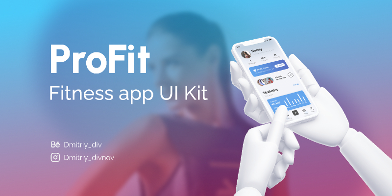 ProFit - Fitness App UI Kit Free Download