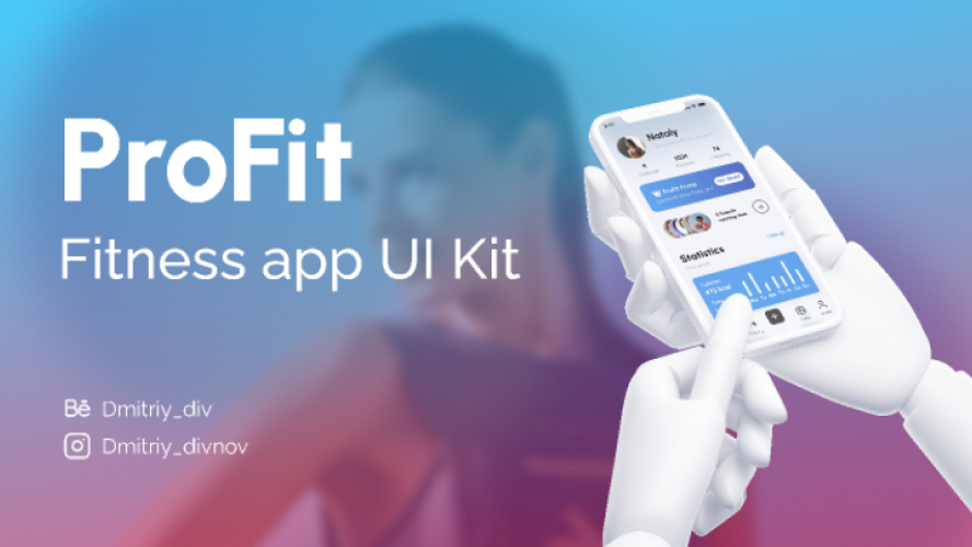 ProFit - Fitness App UI Kit Free Download