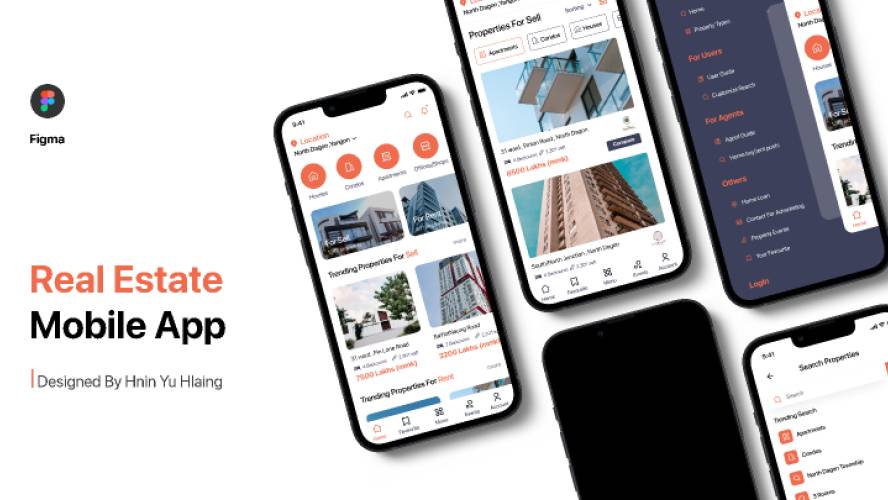 Project Real Estate Figma Mobile App Template