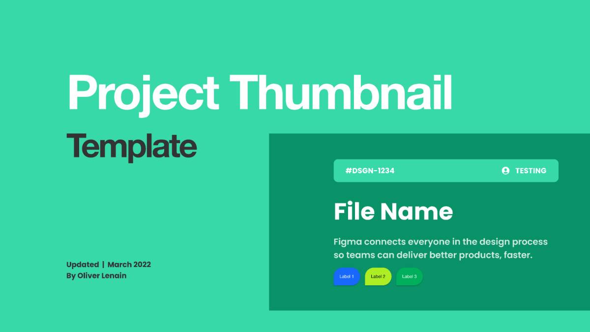 Project Thumbnail Figma Design