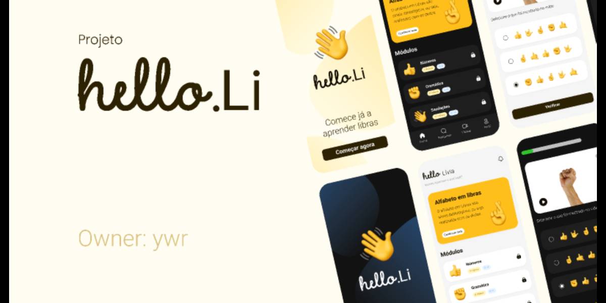 Projeto HelloLi Figma Mobile App Template