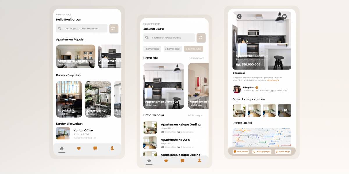 Property Mobile App Figma Template Free