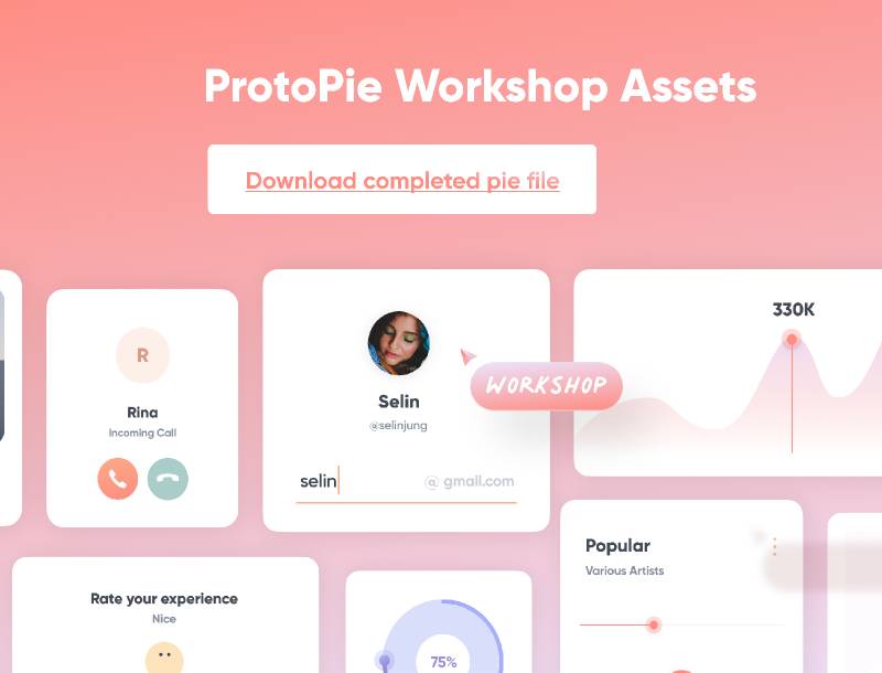 ProtoPie Workshop Assets Figma templates