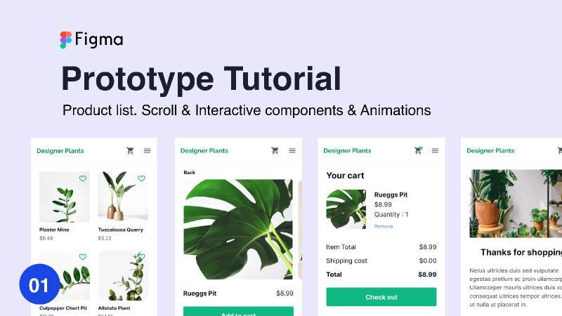 Prototyping Tutorial Ecommerce Figma Template