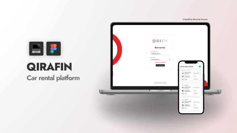 QIRAFIN Car Rental Platform Figma Template