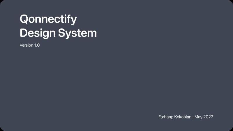 Qonnectify Design System Figma Template