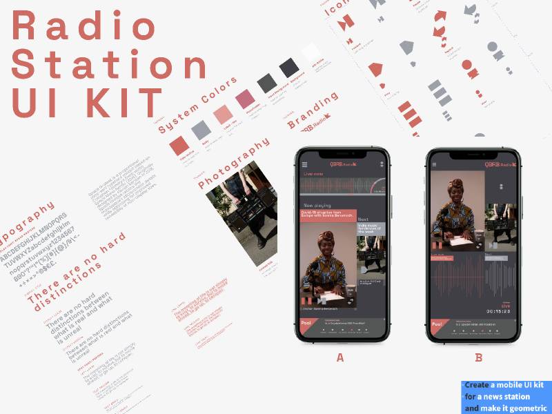 Radio Station ui kit figma template