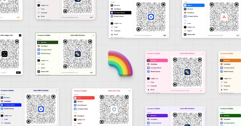 Rainbow Wallet Kit Figma Ui Kit Free Download