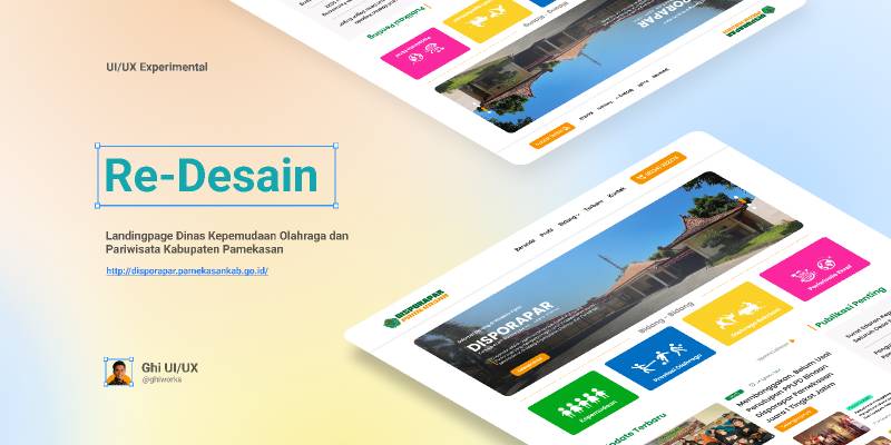 Re-design landing page Dispoapar Pamekasan Figma Template