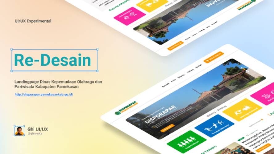 Re-design landing page Dispoapar Pamekasan Figma Template